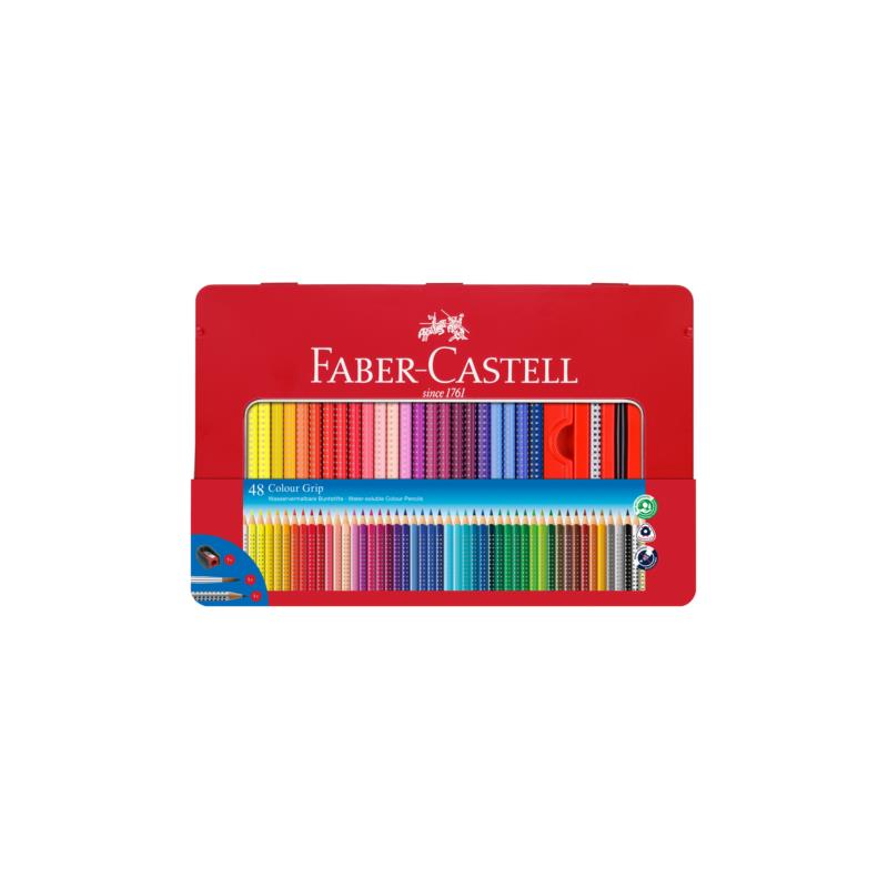 Faber-Castell Μεταλλική κασετίνα Grip σετ των 48 - 077112448