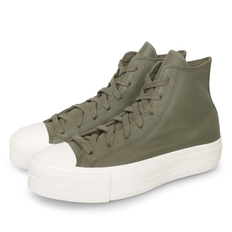 Converse CHUCK TAYLOR ALL STAR LIFT LEATHER Λαδί