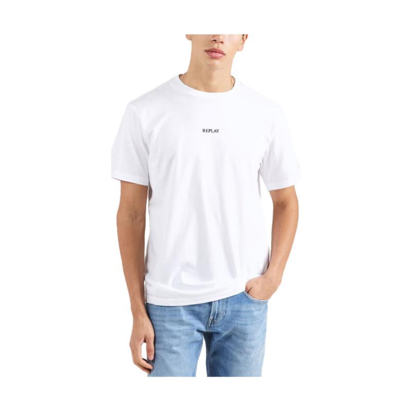 T-shirt με κοντά μανίκια Replay BASIC JERSEY T-SHIRT MEN