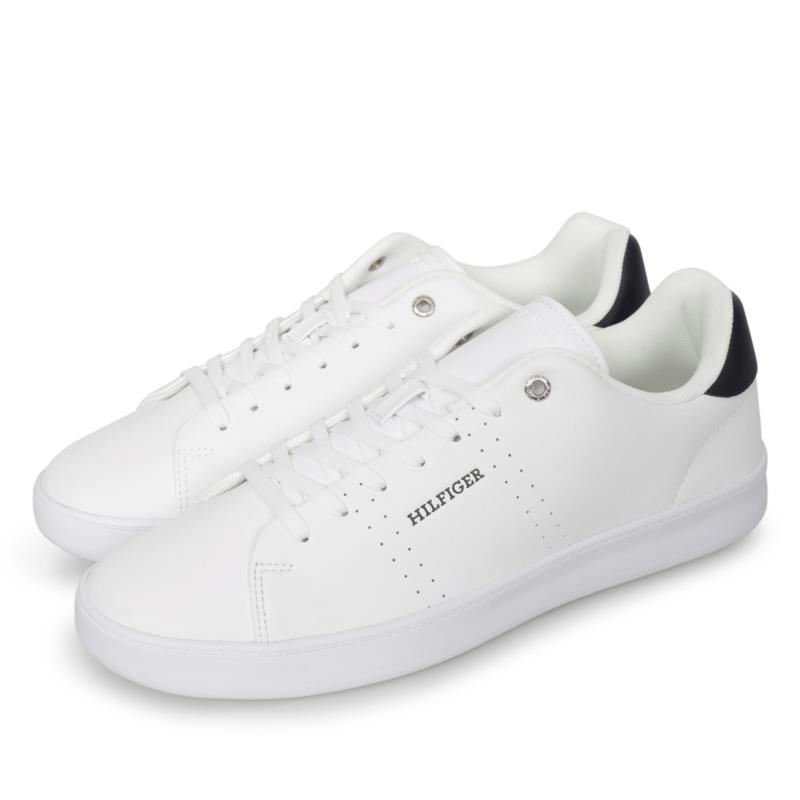 Tommy Hilfiger COURT CUP LTH PERF DETAIL Λευκό