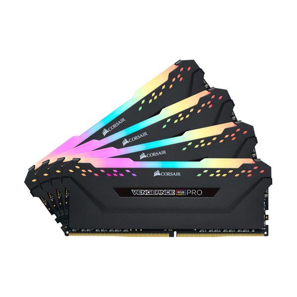 Corsair DDR4 3200MHz 32GB (4x8GB) CL16 V RGB Pro Μνήμη RAM