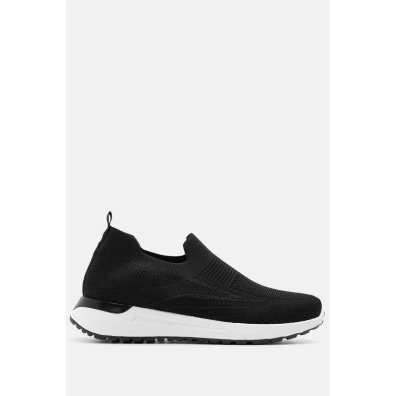 Sneakers Κάλτσα - Άσπρο+Μαύρο