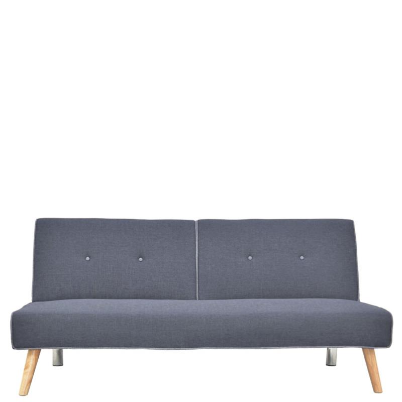 Καναπές/Κρεβάτι Τριθέσιος ANGELICA Σκούρο Γκρι 179x87x85cm