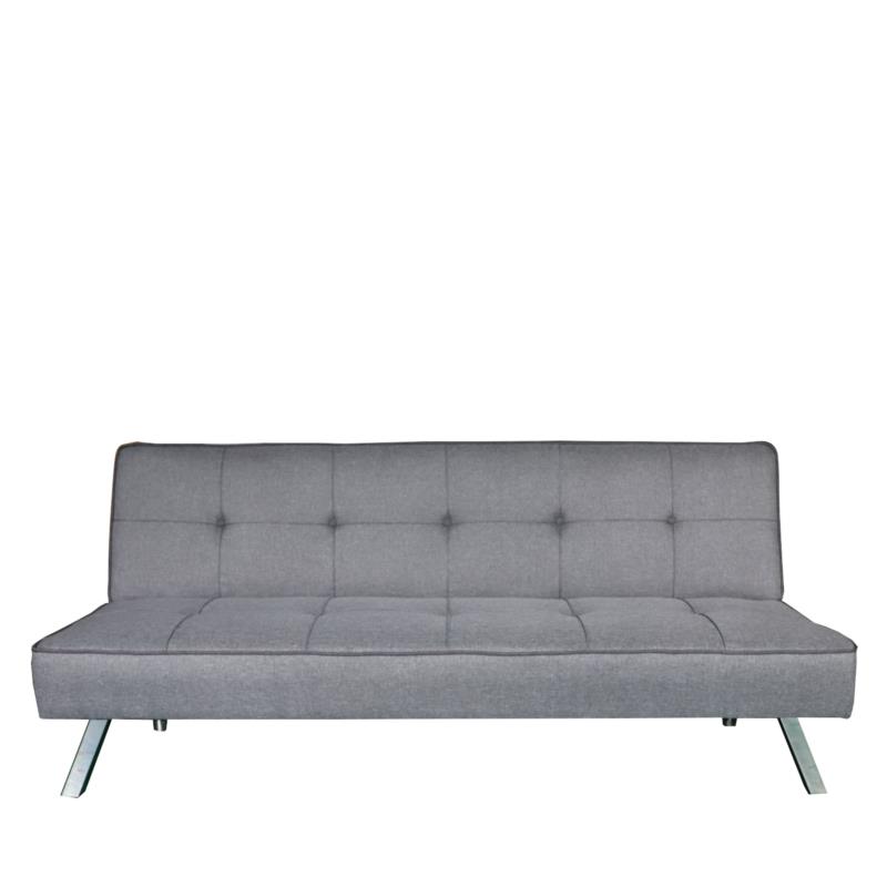Καναπές Κρεβάτι Τριθέσιος AGRASSO Καφέ/Γκρι 175x83x74cm
