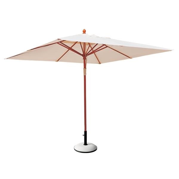 Ομπρέλα SOLEIL Ξύλο/Ύφασμα Φυσικό/Εκρού 2x2 m