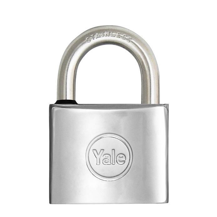 Λουκέτο MARINE 50mm Νίκελ Λαιμός Inox YALE 114