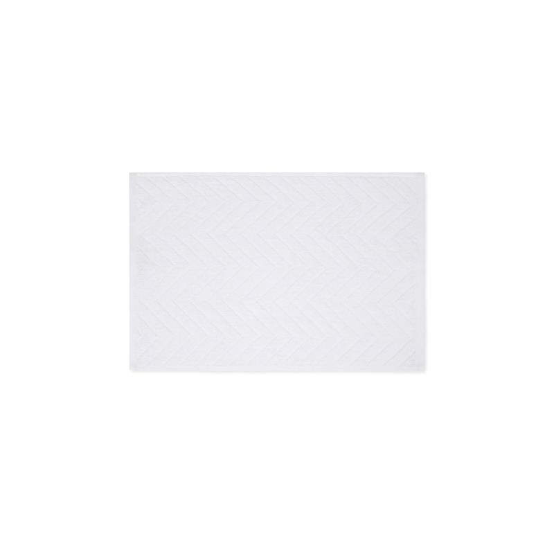 Coincasa πετσέτα σώματος μονόχρωμη με zig zag pattern 140 x 90 cm - 007396700 Λευκό