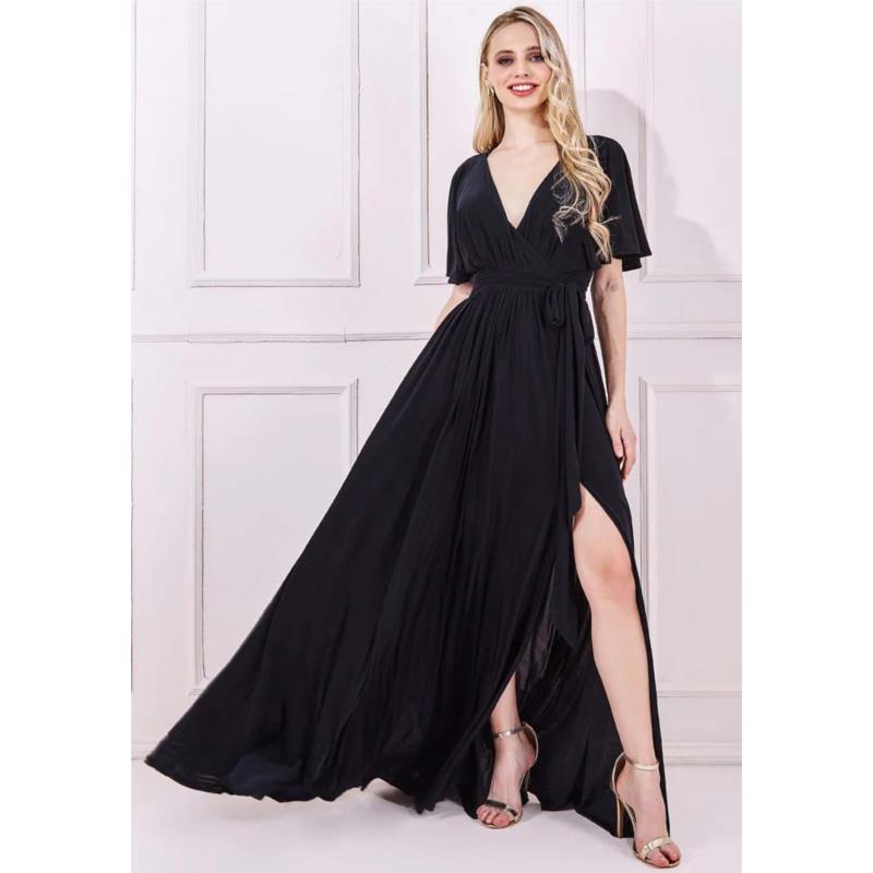 essential black maxi φόρεμα