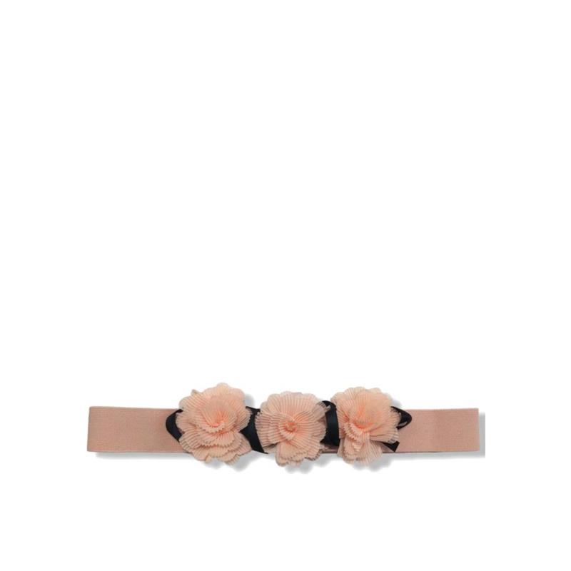 triple pink rose elastic belt
