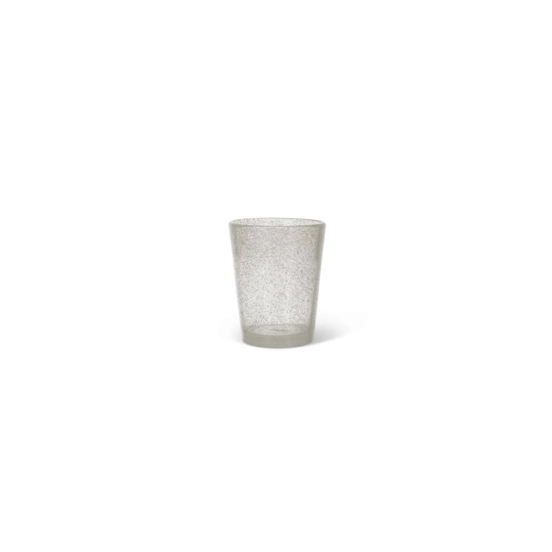 Coincasa ποτήρι γυάλινο με ανάγλυφο σχέδιο 10 x 8 cm - 007212456 Διάφανο