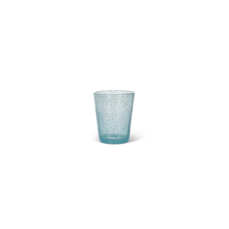 Coincasa ποτήρι γυάλινο με ανάγλυφο σχέδιο 10 x 8 cm - 007212461 Σιελ