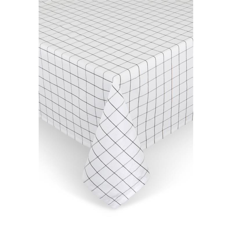 Coincasa τραπεζομάντηλο με check pattern 140 x 200 cm - 007284213 Λευκό