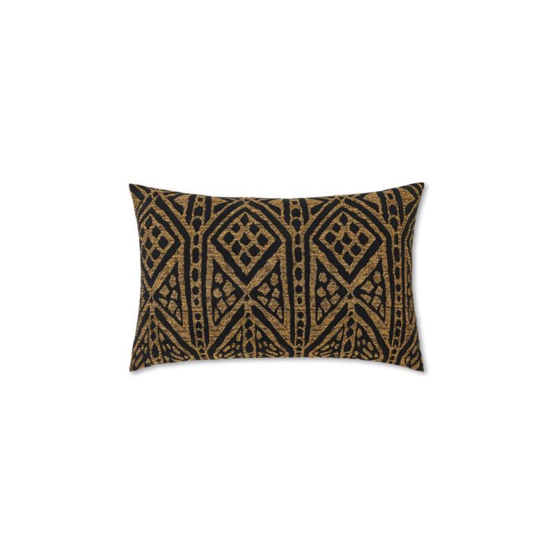 Coincasa διακοσμητικό μαξιλάρι με African jacquard motif 35 x 55 cm - 007374583 Μαύρο
