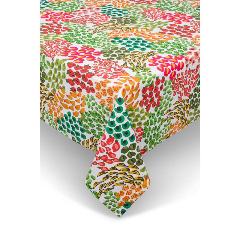 Coincasa τραπεζομάντηλο βαμβακερό με all-over fruits print 140 x 250 cm - 007394091 Πολύχρωμο