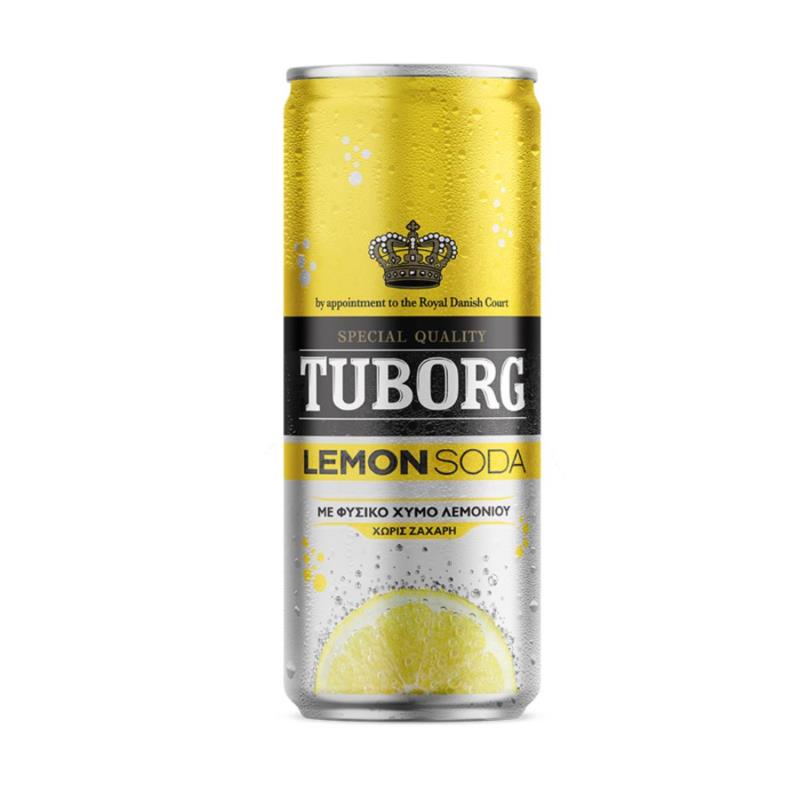 Lemon Soda Κουτί Tuborg (330 ml)