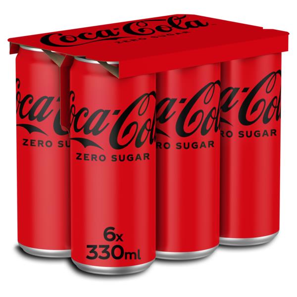 Coca-Cola Zero Κουτί (6x330 ml)