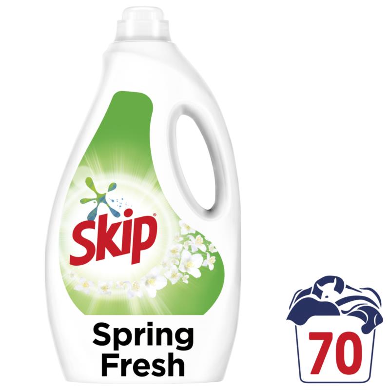 Υγρό απορρυπαντικό πλυντηρίου ρούχων Spring Fresh Skip (70μεζ.)