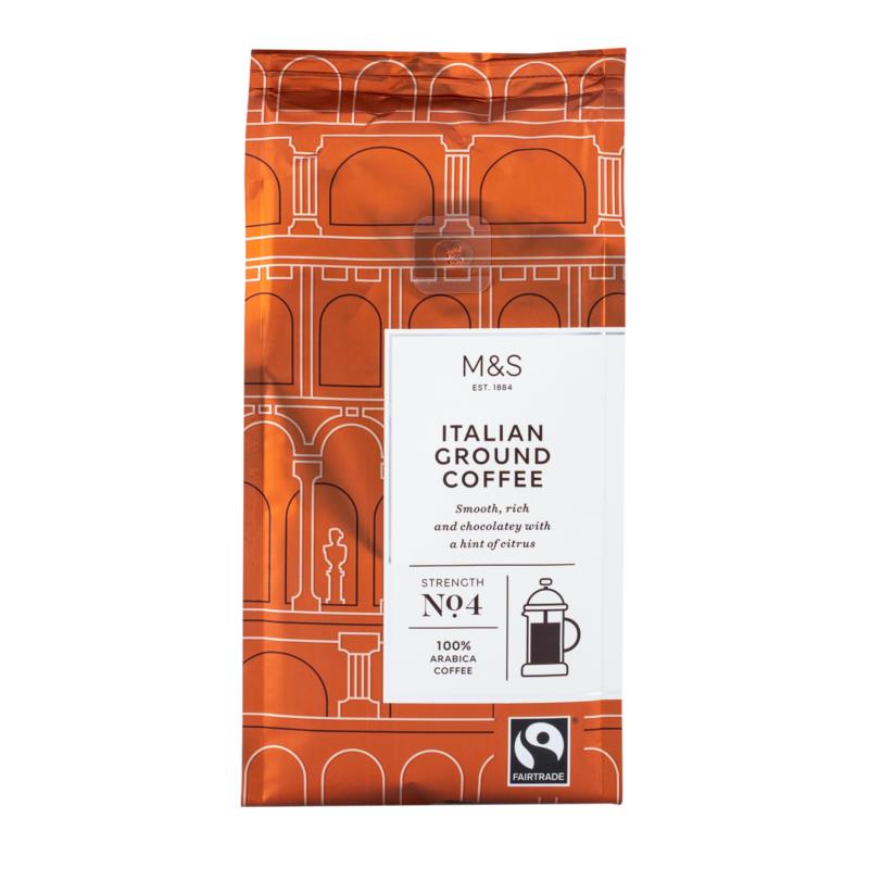 Αλεσμένος και καβουρδισμένος Ιταλικός καφές με πλούσια γεύση Marks & Spencer (227g)