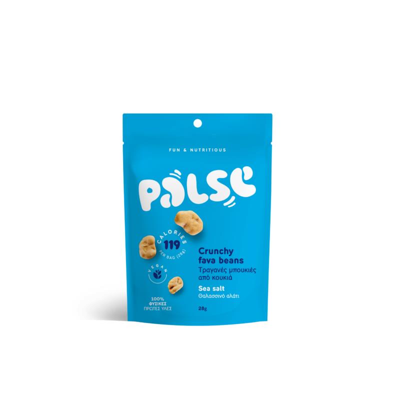 Σνακ από κουκιά με γεύση θαλασσινό αλάτι, Palse (28g)