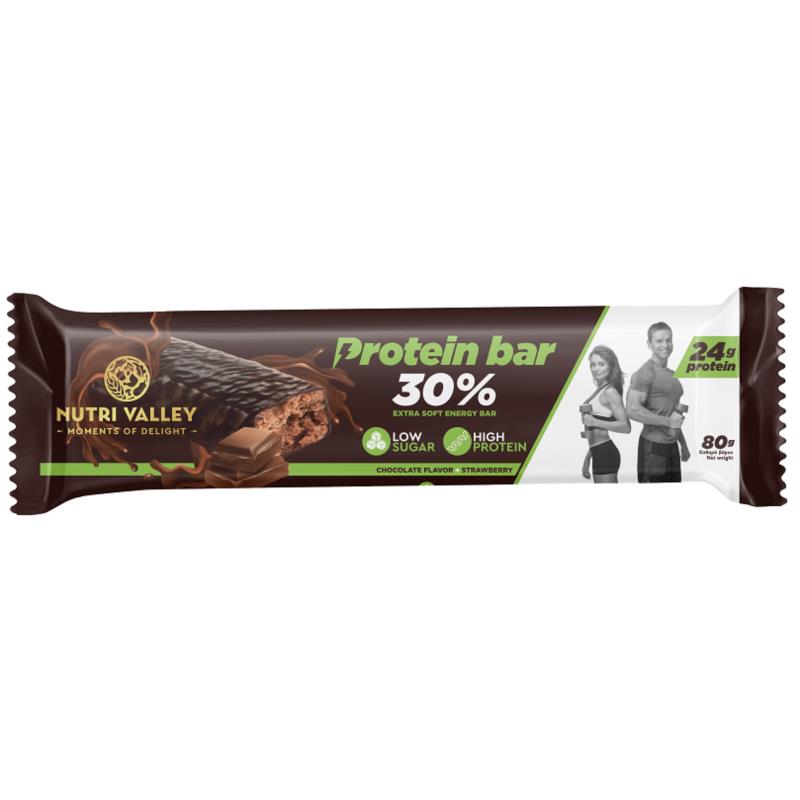 Μπάρα Πρωτεΐνης Σοκολάτα Nutri Valley (80g)