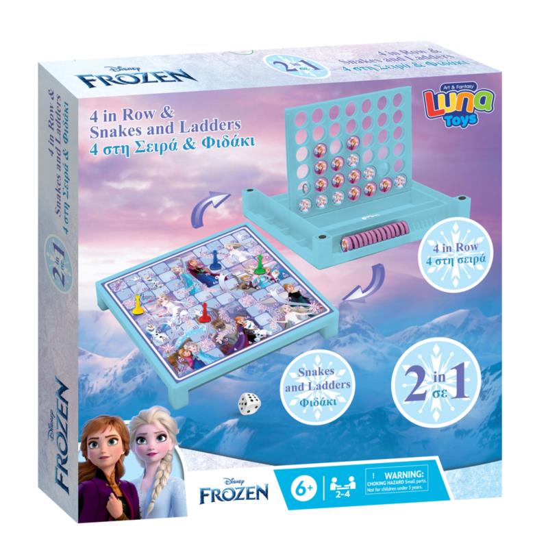 Επιτραπέζιο Παιχνίδι 4 στη σειρά & Φιδάκι Disney Frozen Luna Toys (1τεμ)