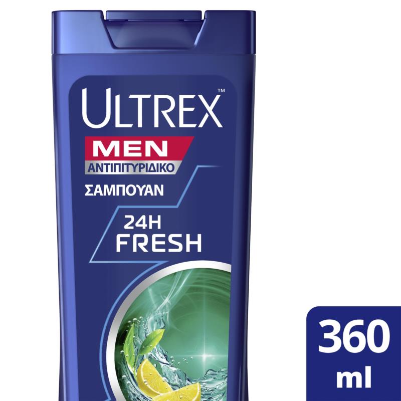Αντιπιτυριδικό Σαμπουάν 24h Fresh για Κάθε Τύπο Μαλλιών Ultrex (360ml)