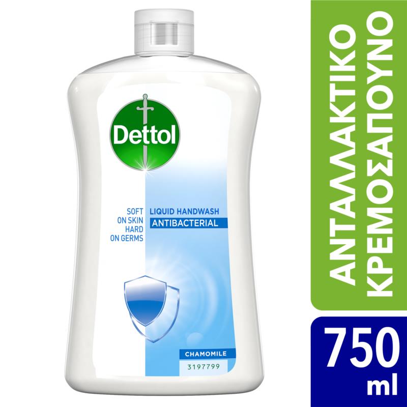 Ανταλλακτικό Υγρό Κρεμοσάπουνο Χαμομήλι Dettol (750 ml)