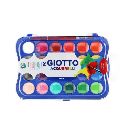 Fila Hellas Νερομπογιες Giotto 24 Χρωματων Με Πινελο - 000352400