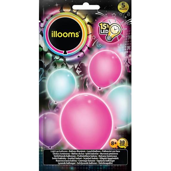 Giochi Preziosi Μπαλονια Illooms Με Led Mixed Girlie 5τμχ - LLM09000