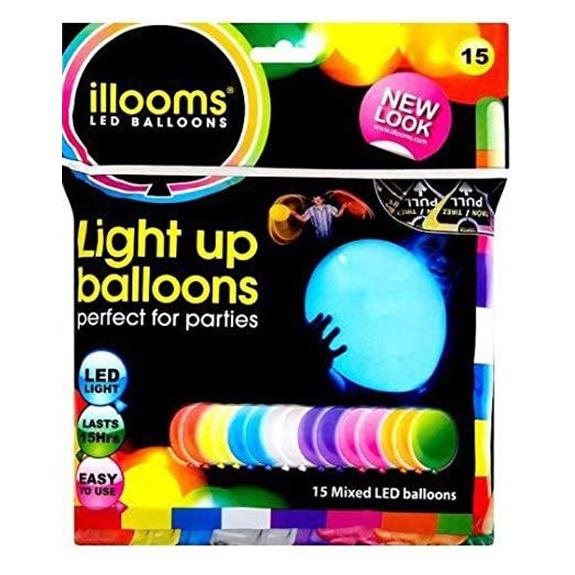 Giochi Preziosi Μπαλονια ILLOOMS Με Led Φωτισμο Mixed 15τμχ - LLM15000