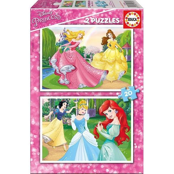 Ξυλινο Παζλ 2x20pcs Disney Princess Educa - 16846