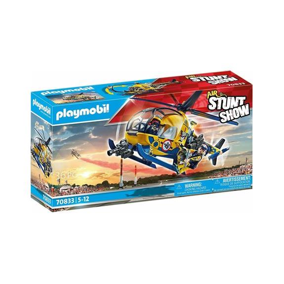 Playmobil Air Stunt Show Ελικοπτερο Με Κινηματογραφικο Συνεργειο - 70833