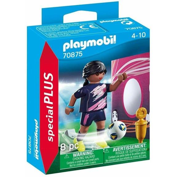 Playmobil City Life Γυναίκα Ποδοσφαιριστής Με Τοίχο Εξάσκησης - 70875