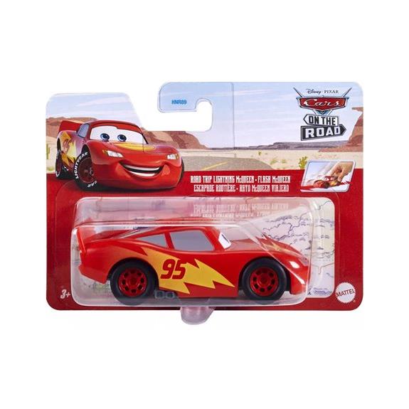 Mattel Αυτοκινητάκι Cars Pullback 1:43 Road Trip Lightning McQueen - HNR89