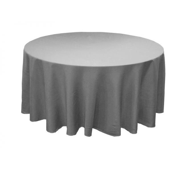 Τραπεζομάντηλο Ροτόντα Φ300εκ. Polyester Plain Line Silver (Σετ 6 Τεμάχια) (Ύφασμα: Polyester, Χρώμα: Γκρι) - OEM - 5201847012446-1