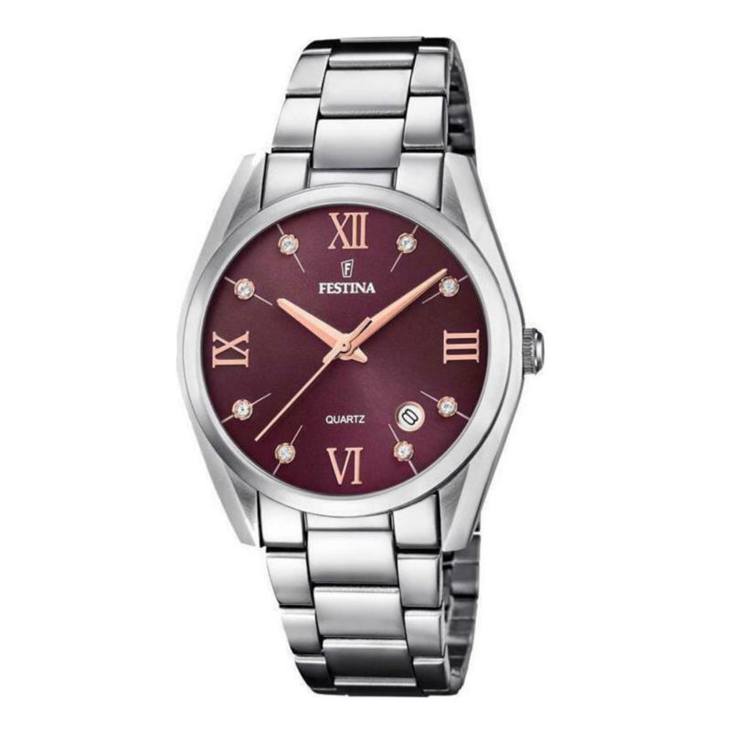 FESTINA Crystals Silver Stainless Steel Bracelet F16790/E