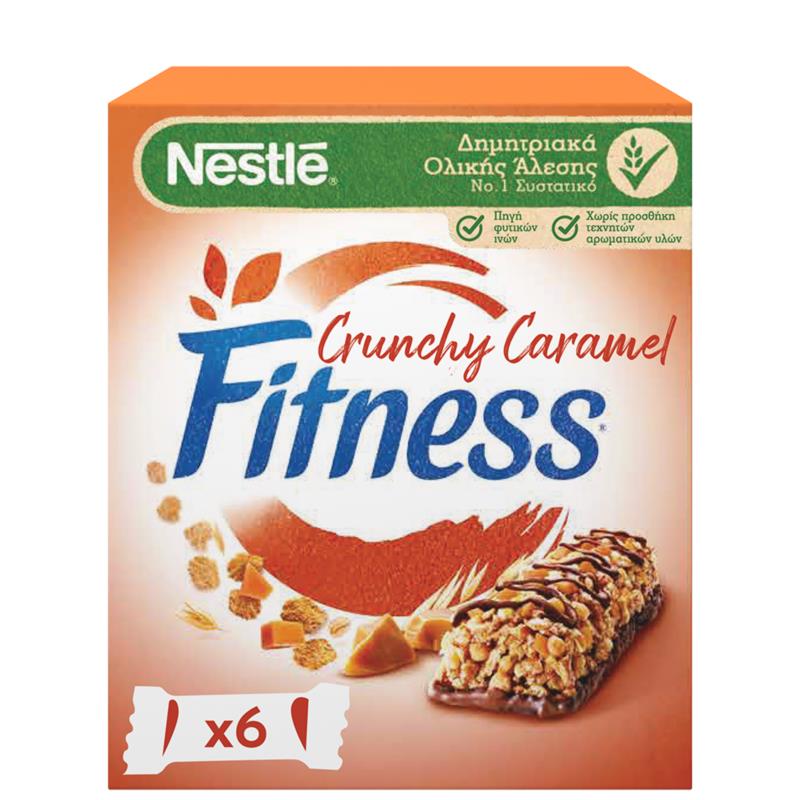 Μπάρες Δημητριακών Fitness Crunchy Caramel Nestle (6x23.5g)