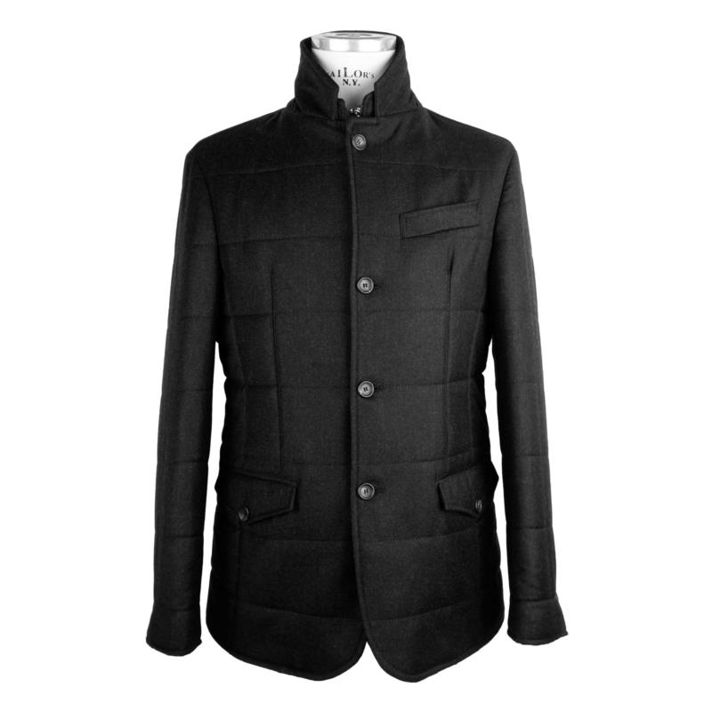 Made in Italy Black Wool Jacket LOPI-7850-IT46 | S IT46