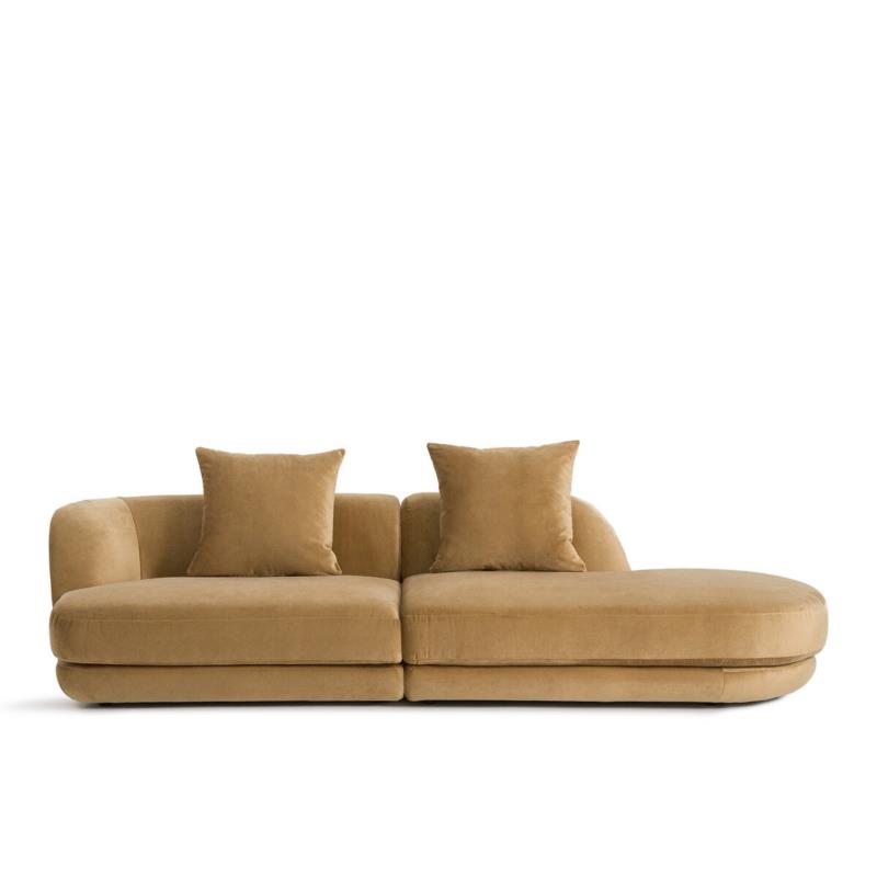 Καναπές από λινό βελούδο