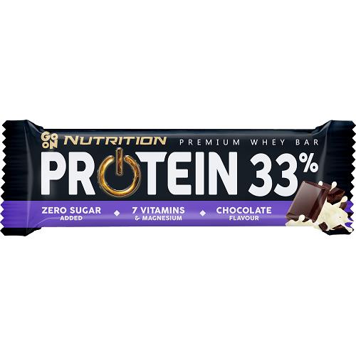 Μπάρα Πρωτεΐνης με Γεύση Σοκολάτα Protein 33% Go On Nutrition (50g)