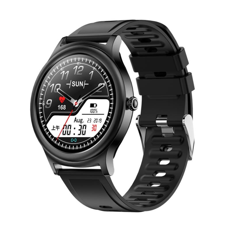 smartwatch y18 - Μαύρη κάσα / Μαύρο λουρί σιλικόνης