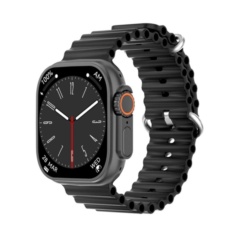 Smartwatch DT8 ULTRA Max - refurbished - Μαύρη κάσα / Μαύρο λουρί σιλικόνης