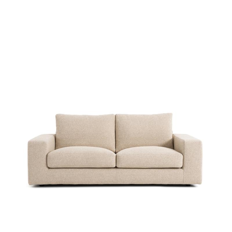 Τριθέσιος καναπές με μπουκλέ ταπετσαρία