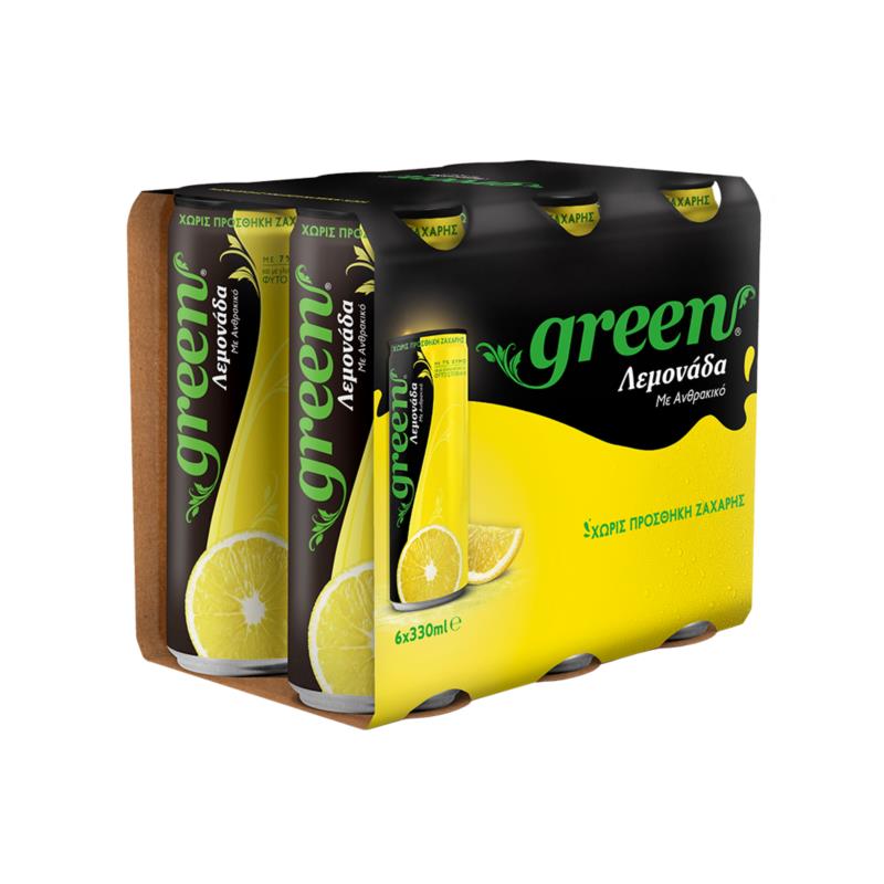 Λεμονάδα Κουτί Green (6x330 ml)