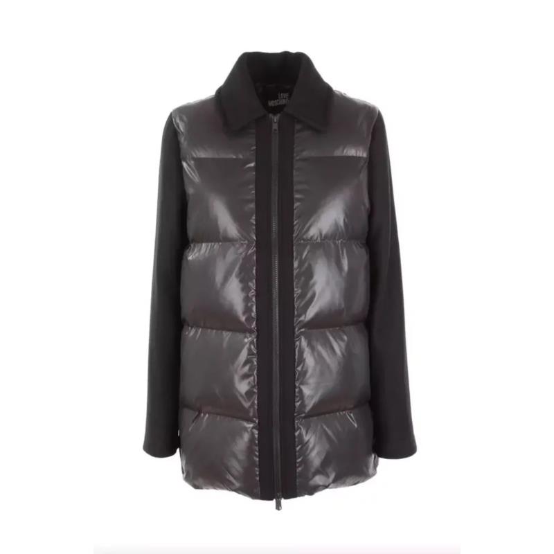 Love Moschino Gray Polyester Jackets & Coat LO-10200 IT48