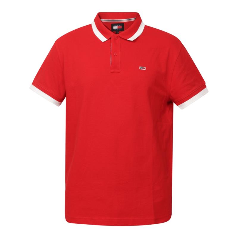 Tommy Hilfiger SOLID TIPPED POLO Κόκκινο