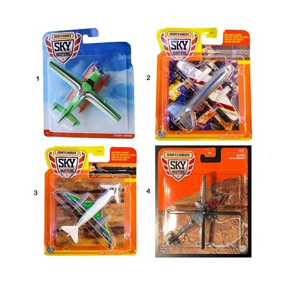 Mattel Matchbox Skybusters Αεροπλανακια Σε 4 Σχεδια - HHT34