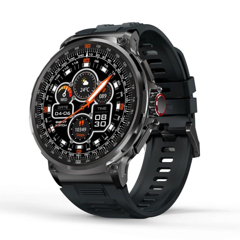 Smartwatch V69 - Μαύρη κάσα / Μαύρο λουρί σιλικόνης