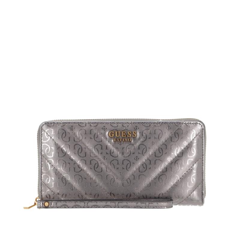 JANIA CHEQUE ZIP AROUND LARGE WALLET WOMEN GUESS