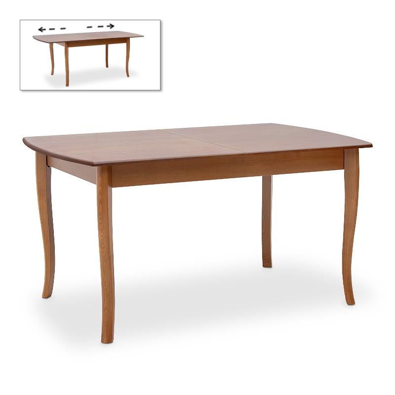 Τραπέζι Belfast Megapap μασίφ ξύλο-MDF επεκτεινόμενο χρώμα καρυδί 150/200x89x78εκ. - MegaPap - 0228349